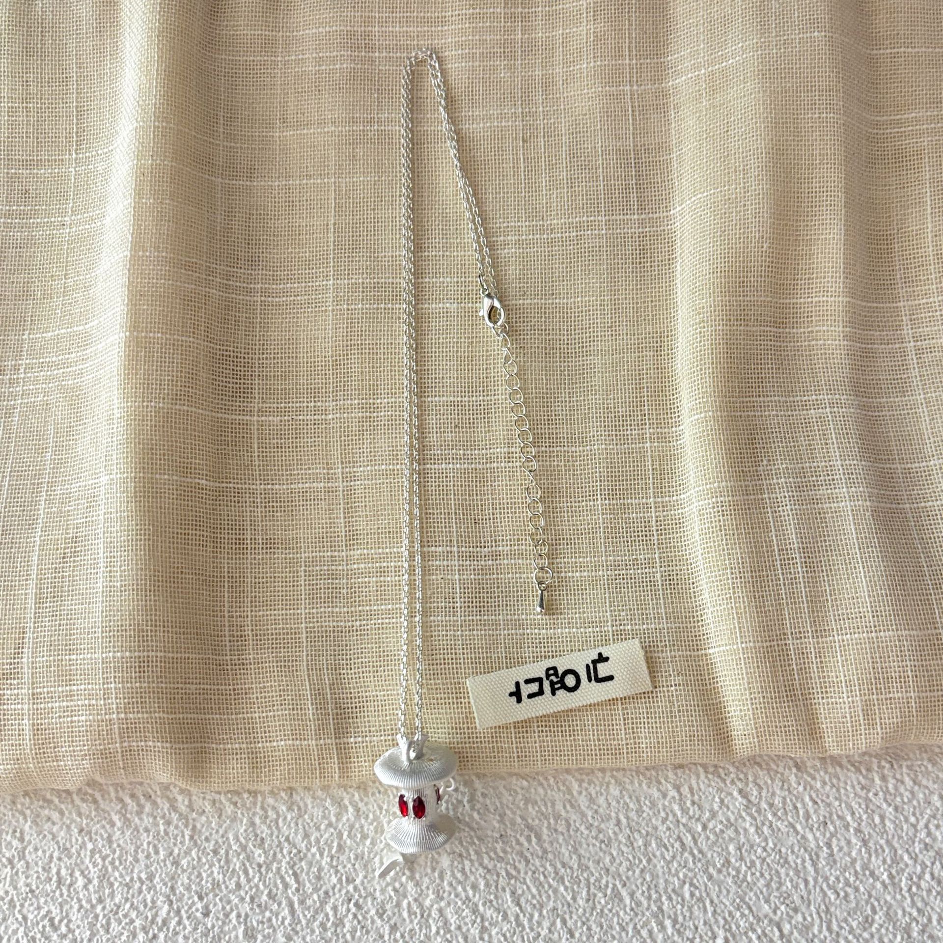 Brushed Pendant Versatile Necklace With Temperament