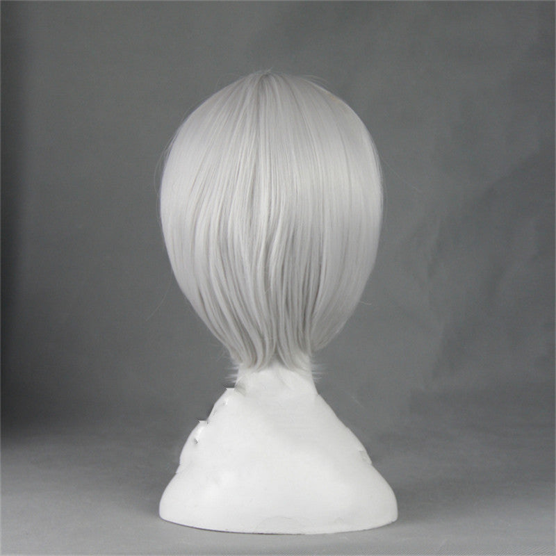 Broad Silk Vitality Girl White Short Hair Cosplay Wig
