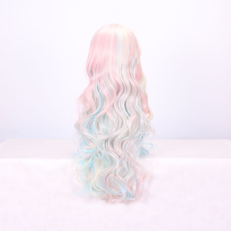 Double Ponytail Long Curly Full Wig