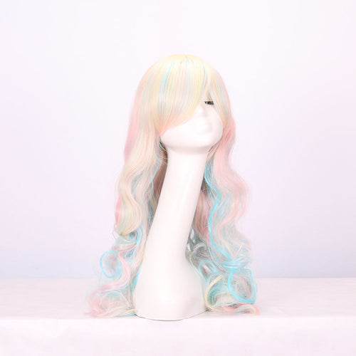 Double Ponytail Long Curly Full Wig